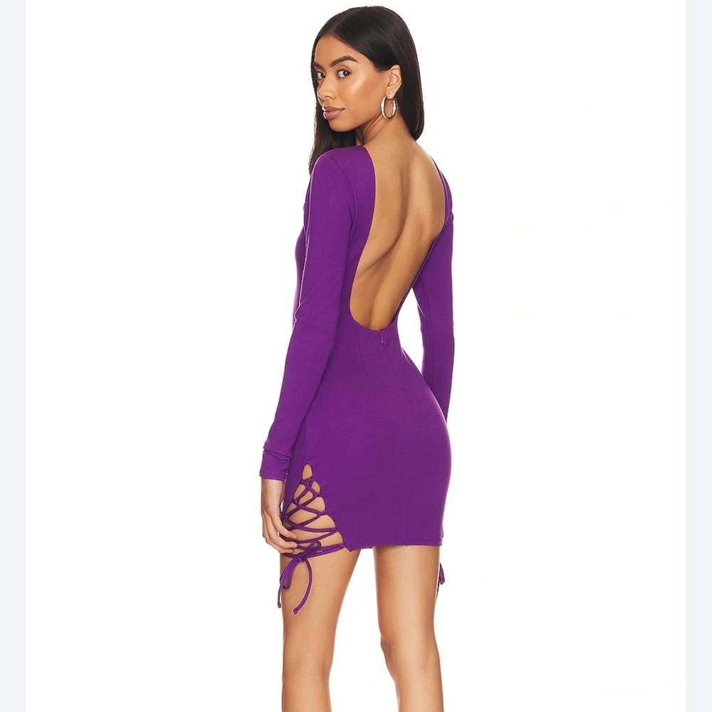 Lovers + Friends Vibrant Purple Long Sleeve Dress size S